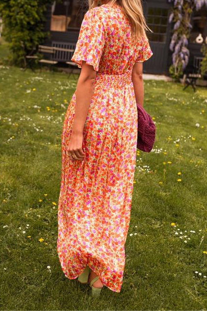 Pauline™ | Długa sukienka w kwiaty