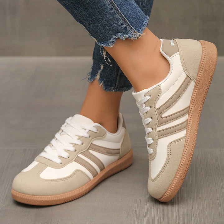 Stylowe damskie buty z okrągłym noskiem, antypoślizgowe, casualowe