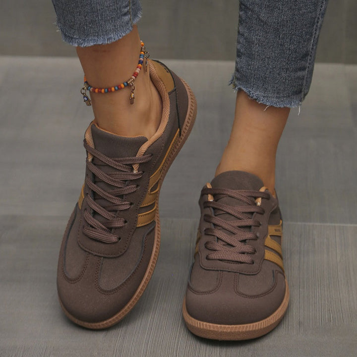 Stylowe damskie buty z okrągłym noskiem, antypoślizgowe, casualowe