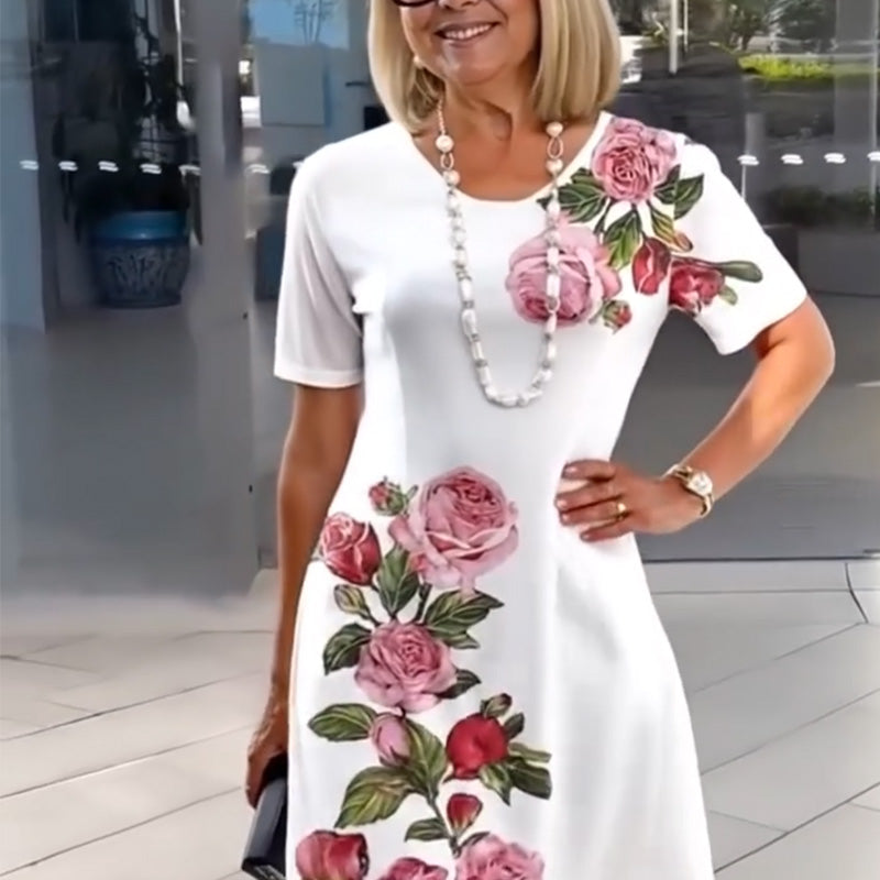 Josina™ - Sukienka letnia z kwiatowym nadrukiem